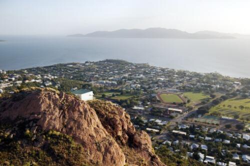 View of Townsville and Magnetic Island from Castle Hill, Townsville, Queensland, 1 June 2005, 2 [picture] / Loui Seselja