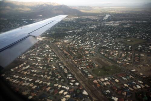 Aerial view of Townsville from MacAir Airlines' Fairchild Metro VH-UUF, Townsville, Queensland, 31 May 2005 [picture] / Loui Seselja