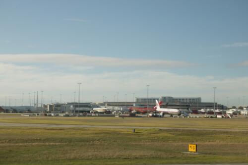 Airside view of Tullamarine Airport, Melbourne, 21 June 2005 [picture] / Damian McDonald