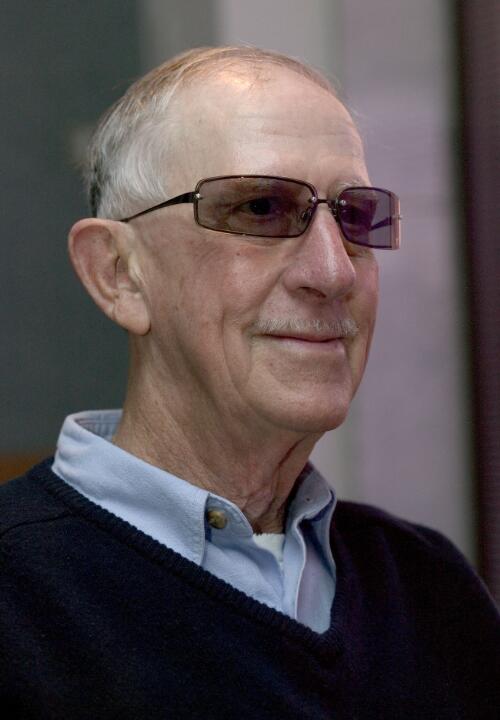 Collection of photographs of John McKellar during an oral history interview by Bill Stephens at the National Library of Australia, 19 July 2005 [picture] / Greg Power