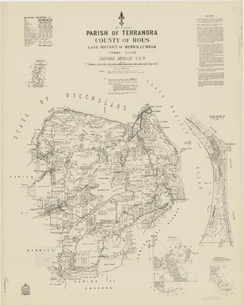 Parish of Terranora, County of Rous [cartographic material] : Land District of Murwillumbah, Tweed Shire, Eastern Division N.S.W / compiled, drawn & printed at the Department of Lands, Sydney, N.S.W