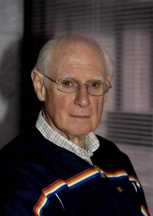 Collection of portraits of Richard Gate taken during an oral history interview by Michael Wilson at the National Library of Australia, 9 May 2006 [picture] / Loui Seselja