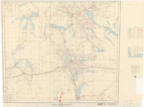 [Western Australia] 1:633 600, 10 mile topographical series. Sheet 5, Kalgoorlie [cartographic material] / cartography and lithographic colour plates by the Chief Draughtsman's Branch, Department of Lands and Surveys
