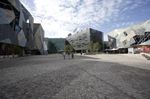 View of Federation Square, Melbourne, May 2007, 2 [picture] / Greg Power