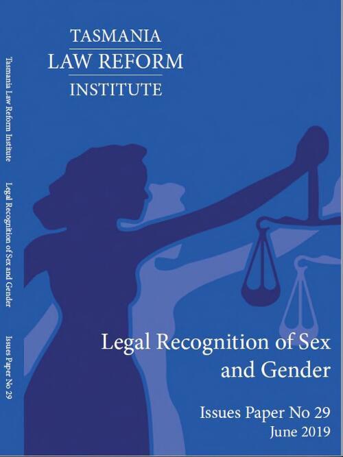 Legal recognition of sex and gender / Tasmania Law Reform Institute
