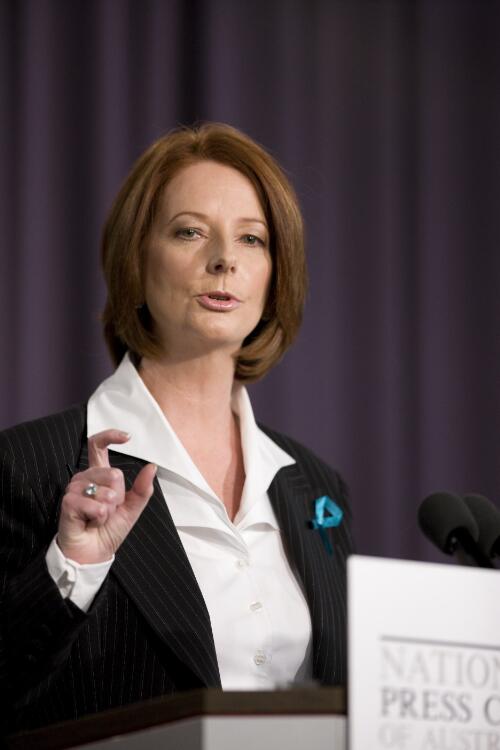 Julia Gillard, Deputy Prime Minister of Australia at the National Press Club, Canberra, 24 February 2010, 3 [picture] / Sam Cooper