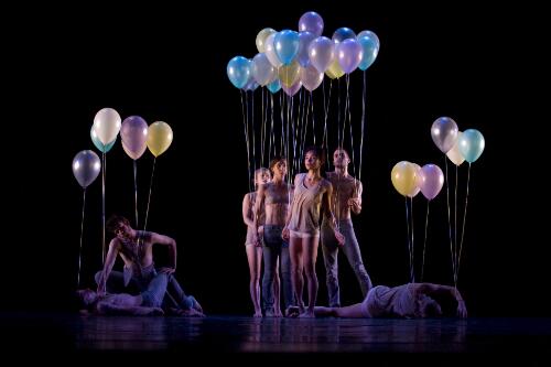 Dancers on stage during dress rehearsal of Sydney Dance Company's Are we that we are, Sydney Theatre, Sydney, 2010 [picture] / Sam Cooper