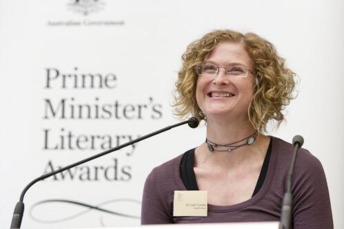 Novelist Cath Crowley winner of the young adult category at the Prime Minister's Literary Awards held at the National Library of Australia, Canberra, 8 July 2011 [picture] / Sam Cooper
