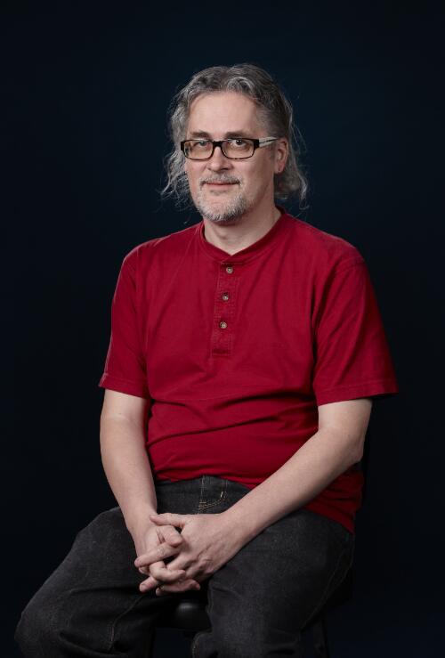 Portrait of Harold White Fellow, Tim Sherratt at the National Library of Australia, 9 March 2012 [picture] / Greg Power