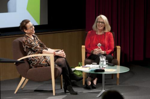 Virginia Haussegger and Anne Summers at the National Library of Australia, 27 October 2013, 1 / Craig MacKenzie