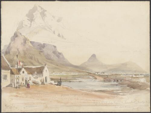 Distant view of Cape Town, the Lions Hill [i.e. Lions Head], Montague Bridge from Salt Riviere, June 14th, 1847 [picture] G.F.A