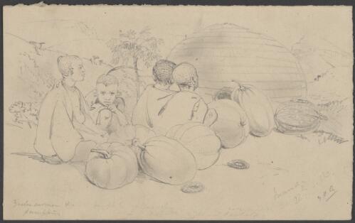 Zulu women and pumpkins, Inandu, 28th Sept. [picture] / G.F.A