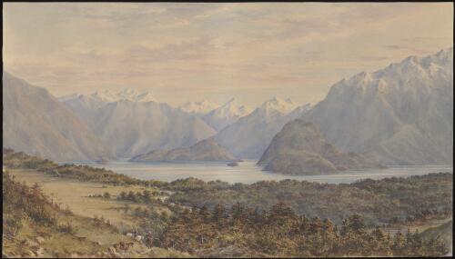 [Lake Manapouri, Southland, New Zealand, from the Terraces above the Waiau] [picture] / C.D. Barraud
