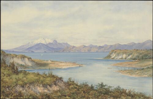 [Lake Taupo, with Ruapehu, New Zealand] [picture] / C.D. Barraud