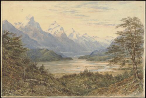 [View of the Southern Alps, New Zealand] [picture] / C.D. Barraud