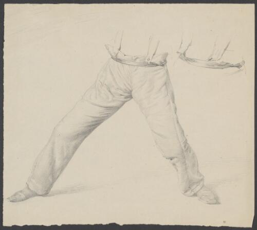[Study of man's legs for Black Friday] [picture] / [William Strutt]