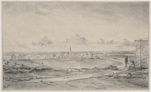 View of Sydney from Hyde Park, 1837 [picture] / [Robert Russell]