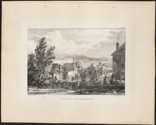 Hobarton from the hotel [picture] / G.P. Reinagle lithog