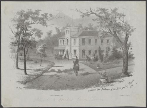 Toorak, the residence of the Lieut. Gov'r of Victoria, 1854 [picture] / S.T.G