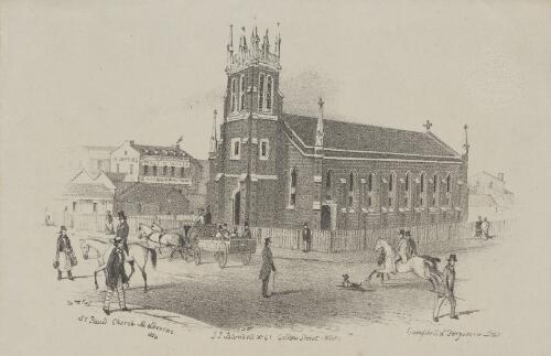St. Paul's Church Melbourne, 1854 [picture] / S.T.G
