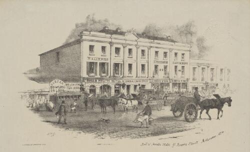 Bull & Mouth Hotel, Gt Bourke Street Melbourne, 1854 [picture] / S.T.G