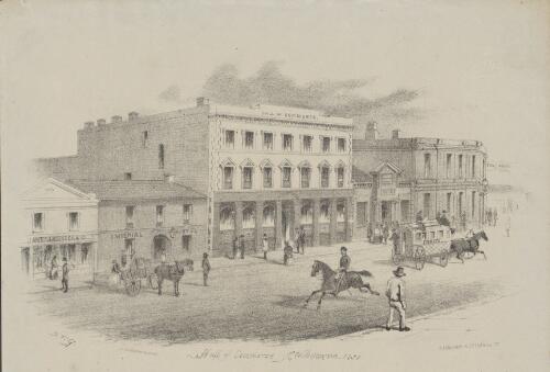 Hall of Commerce, Melbourne, 1855 [picture] / S.T.G