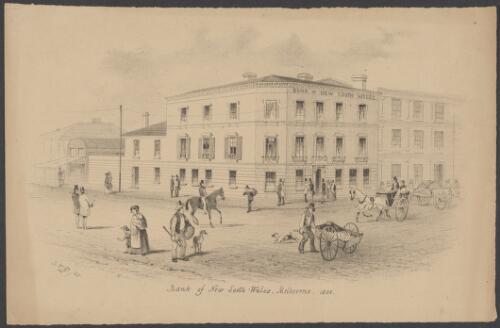 Bank of New South Wales, Melbourne, 1855 [picture] / S.T.G