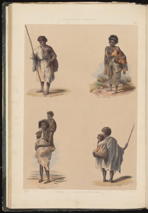 Portraits of Aboriginal Australian women, South Australia, 1847 [picture] / George French Angas; W. Hawkins