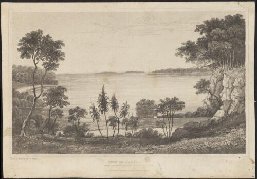 View in Raffles Bay with Croker's Island in the distance [picture] / from a sketch by P.P. King