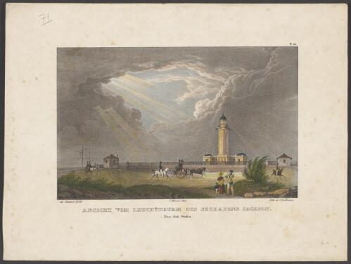 Ansicht vom Leuchtthurm des Seehafens Jackson [picture] / de Sainson pinx.; J. Werner del