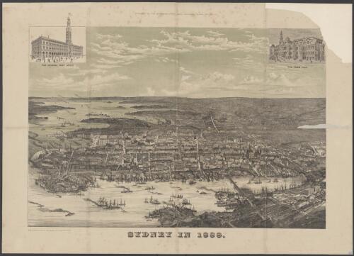 Sydney in 1888 [picture] / F.W. Mason sc.; A.C. Cooke delt.; drawn, engraved and printed by Gibbs, Shallard & Co