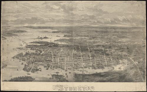 Sydney [picture] / A.C. Cooke delt. 1874; S. Calvert