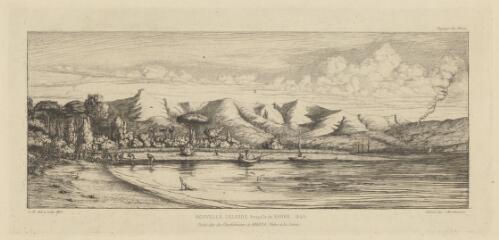 Nouvelle Zelande, Presqu'ile de Banks, 1845, pointe dite des Charbonniers a Akaroa, peche a la seine [picture] / C.M. del. et sculp. 1863