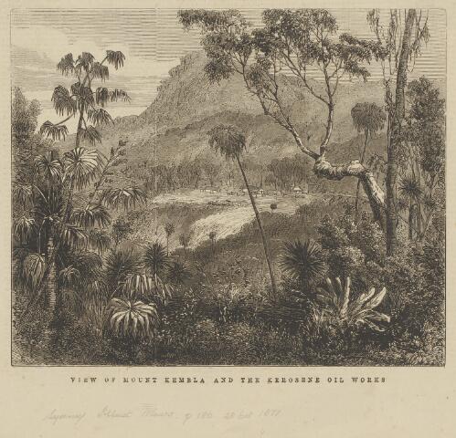 View of Mount Kembla and the kerosene oil works [picture] / A.C