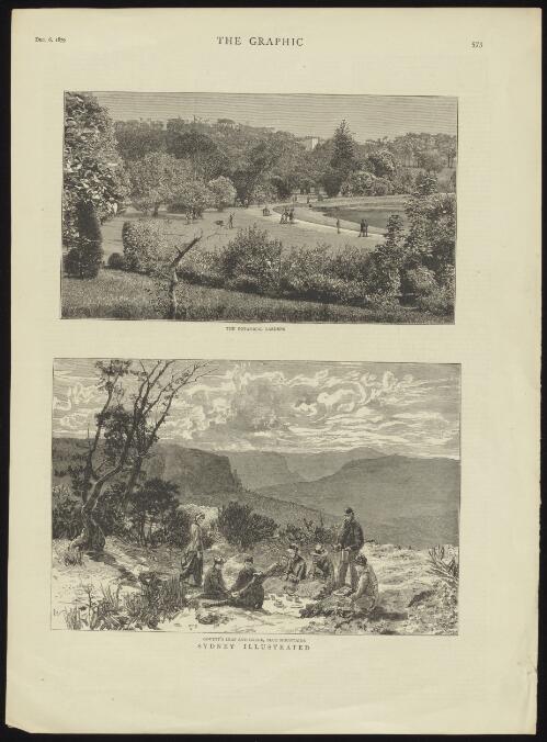 The Botanical Gardens / H. Harral sc.; Govett's Leap and Gorge, Blue Mountains [picture]