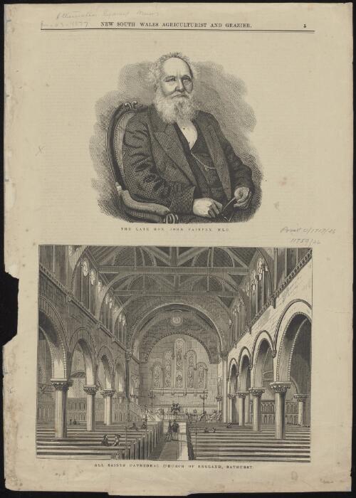 The late Hon. John Fairfax, M.L.C.; All Saints' Cathedral, Church of England, Bathurst [picture]