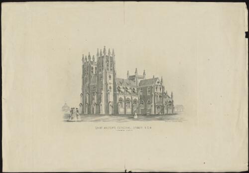 Saint Andrew's Cathedral, Sydney, N.S.W. [picture] / Ransome, engraver, Sydney