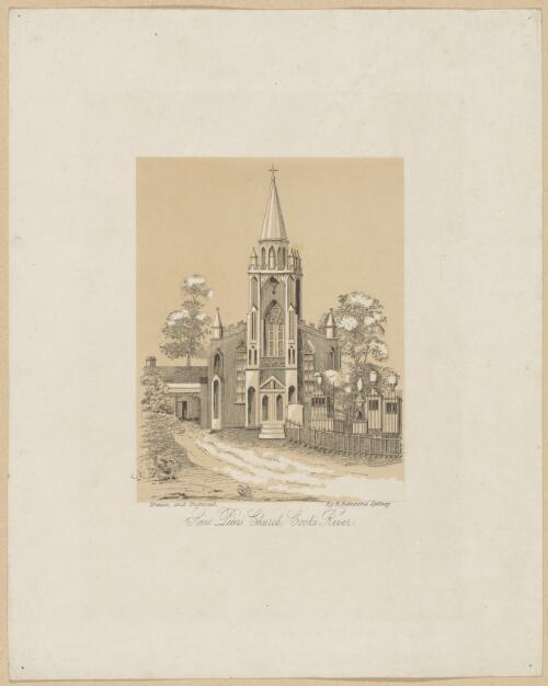 Saint Peter's Church, Cook's River [picture] / drawn and engraved by R. Ransome, Sydney