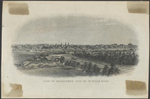 View of Melbourne from the St. Kilda Road [picture] / George Nichols, Melbourne
