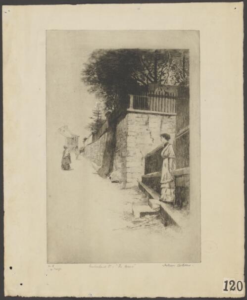 Cumberland St., The Rocks [picture] / J.R. Ashton, 1895