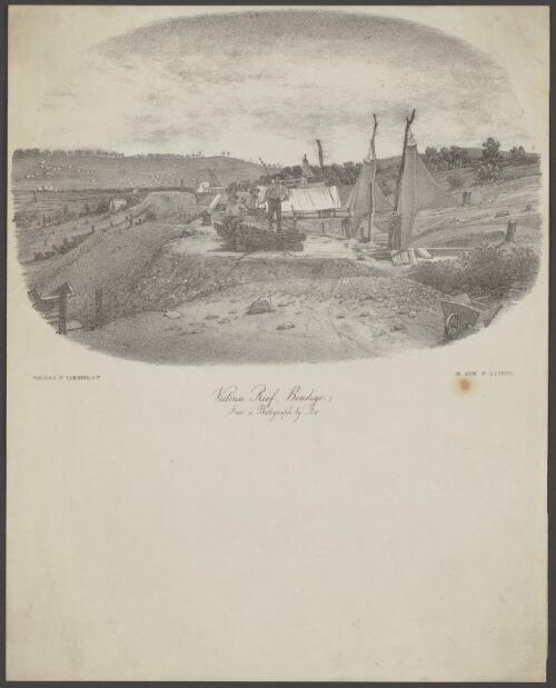 Victoria Reef, Bendigo from a photograph by Fox [picture ] / on stone by A.J. Stopps