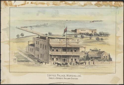 Coffee Palace, Mordialloc, directly opposite railway station [picture] / [Fergusson & Mitchell]