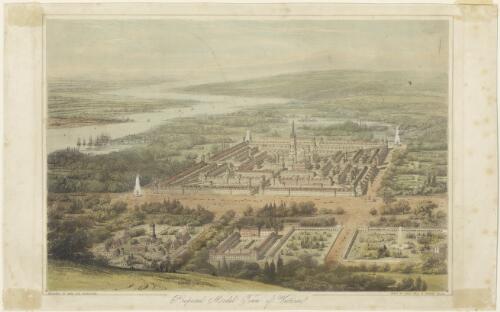 Proposed model town of Victoria [picture] / designed by James Silk Buckingham; drawn by James Bell & George Childs