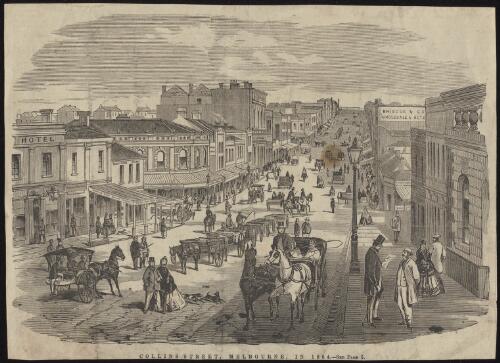 Collins Street, Melbourne, in 1864 [picture] / Grosse