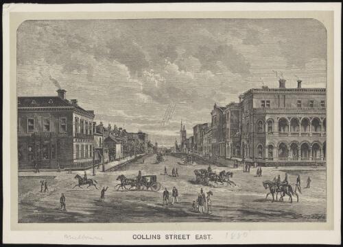 Collins Street East [picture] / H.L.W.; Appleton sc