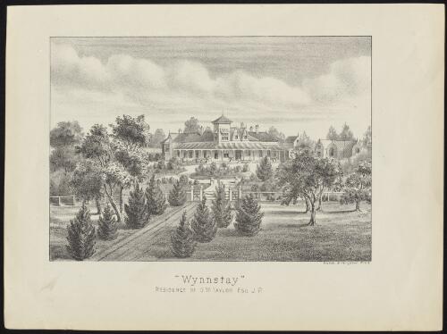 Wynnstay, residence of G.W. Taylor, Esq., J.P. [picture] / Hamel & Fergusson