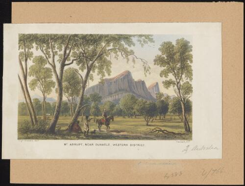 Mt. [i.e. Mount] Abrupt, near Dunkeld, Western District [picture]/ Euge. Guerard delt.; Hanhart lith