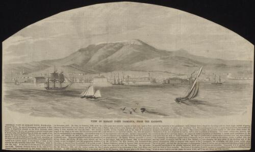 View of Hobart Town, Tasmania, from the harbour [picture ] / S. Calvert