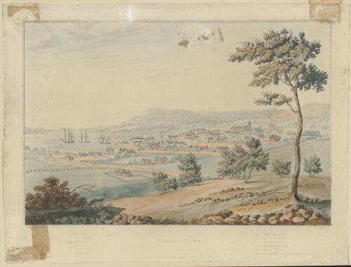Hobart Town [picture] / G.W. Evans del.; H. Adlard sc