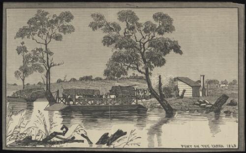 Punt on the Yarra, 1843 [picture]